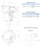 Фильтр сливной OMTF112C25NA1 (100 л/мин) - фото 2